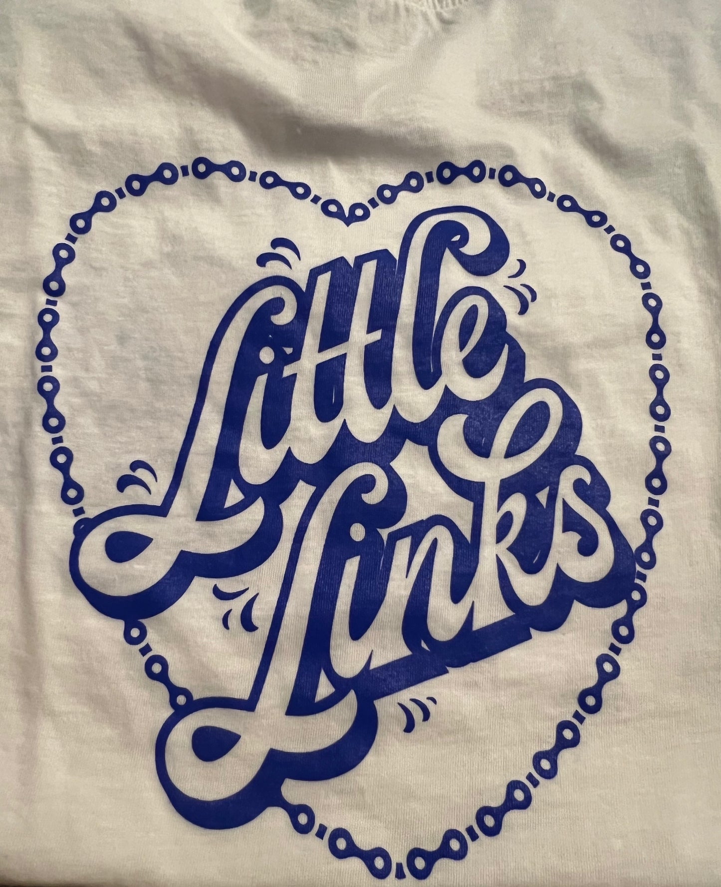 Blue little links youth tee