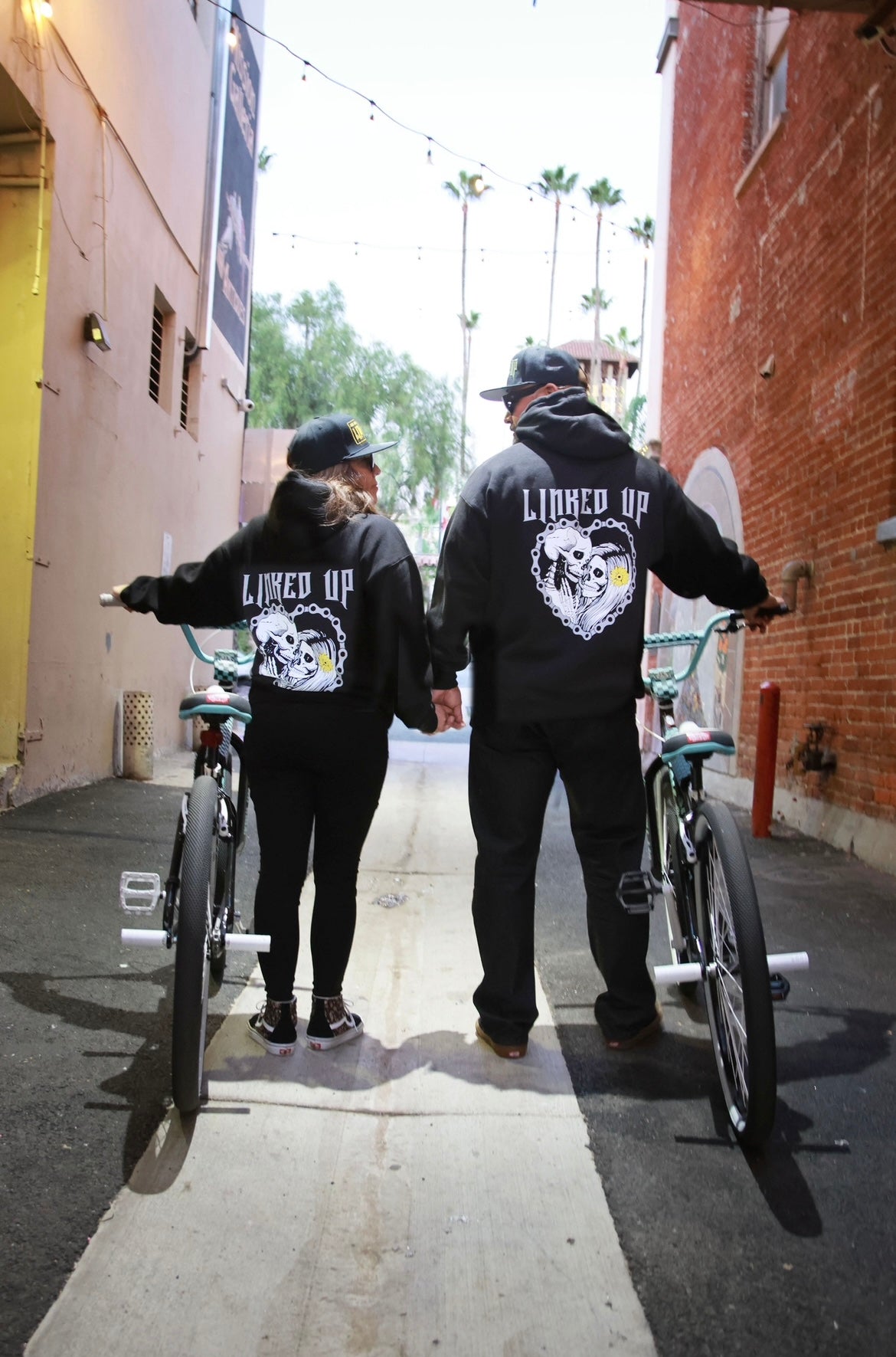 HOODIE drawstring hoodie grey heart chain